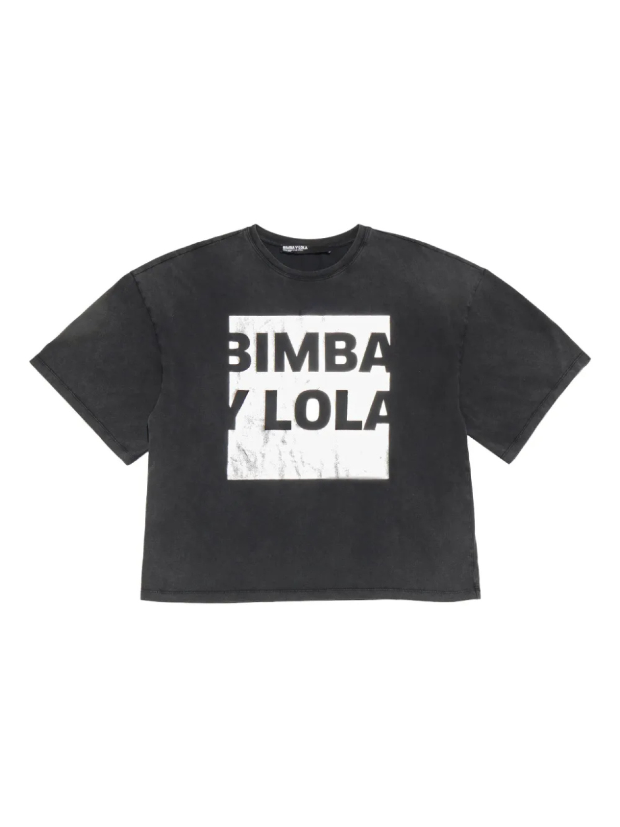 

Bimba y Lola футболка оверсайз с графичным принтом, черный