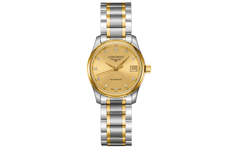 

Master Collection L2.257.5.37.7 LONGINES, золотой and серебряный strap