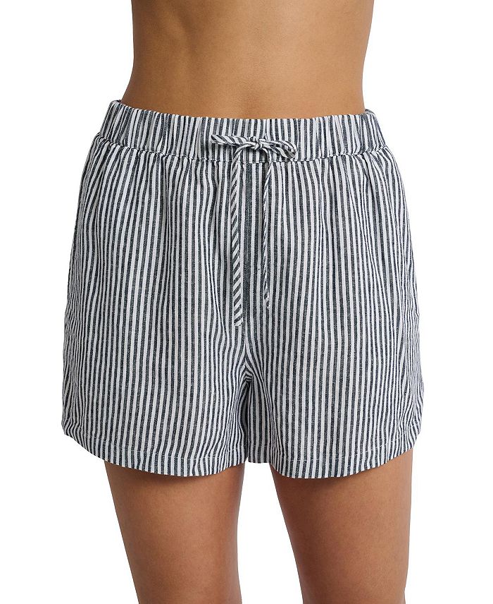 

Шорты льняные с эластичным шнурком Air Linen Onia, синий
