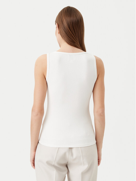 Топ облегающего кроя K20K208246 Calvin Klein, белый — фото 3