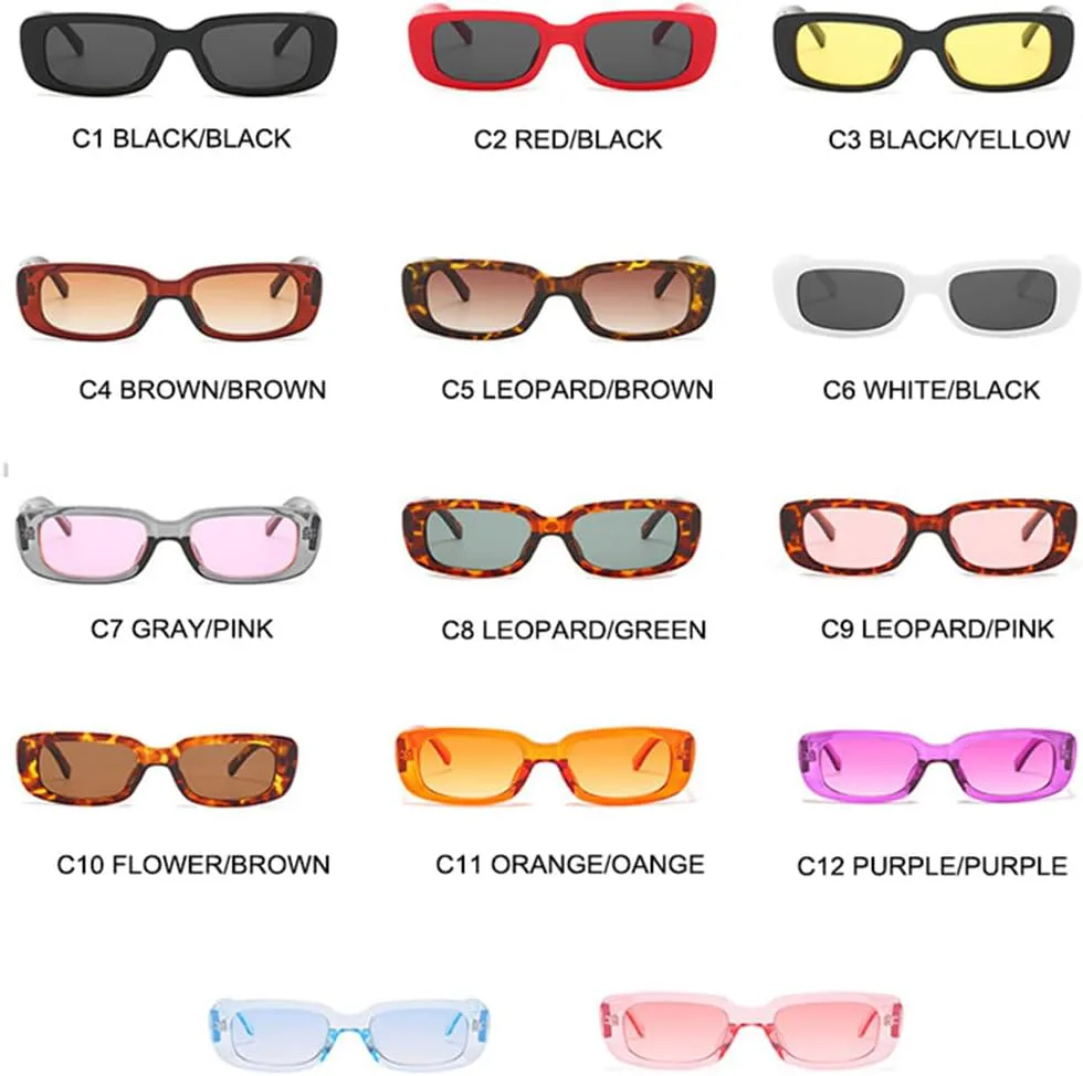 

Солнцезащитные очки UV400 с градиентным переходом цвета, маленькая оправа, панк, для женщин и мужчин, для бега и активного отдыха generic, C1 Black-black