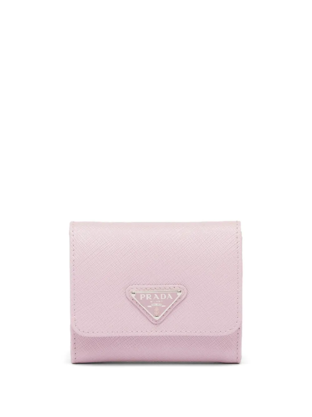 

Кошелек из сафьяновой кожи с логотипом Prada, розовый