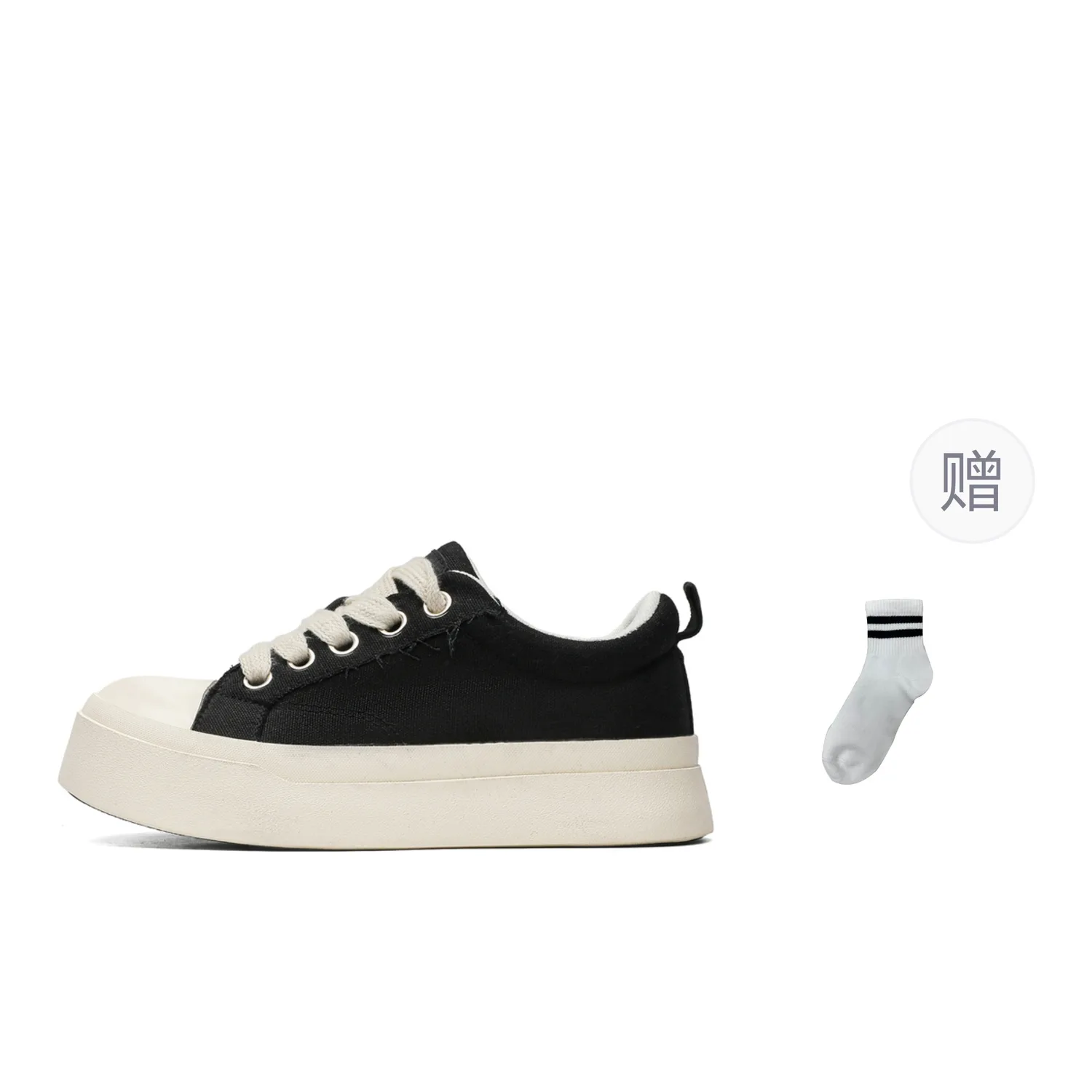 QIQUDUCK Кроссовки для скейтбординга мужские canvas balance lightweight breathable low top черные