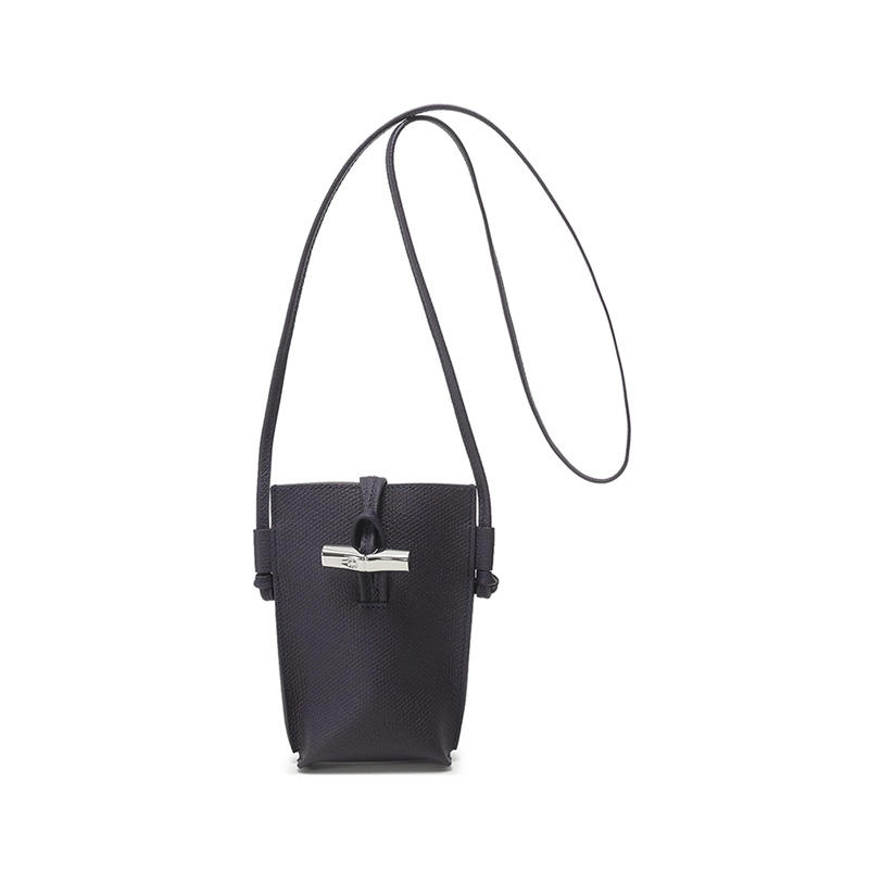 

LONGCHAMP Сумка-держатель для карт из коровьей кожи Roseau, через плечо, стандартная женская, ягодно-фиолетового цвета