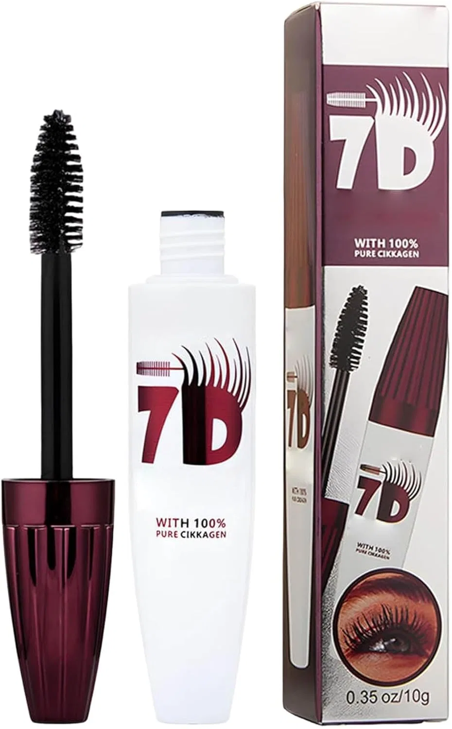 Водостойкая тушь для ресниц 7D от 7D Waterproof Mascara Generisch, 1Pcs