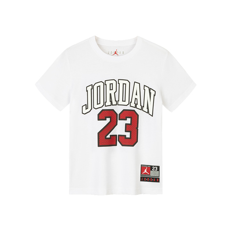 Детская одежда футболка с коротким рукавом для подростков Jordan, черный — фото 2