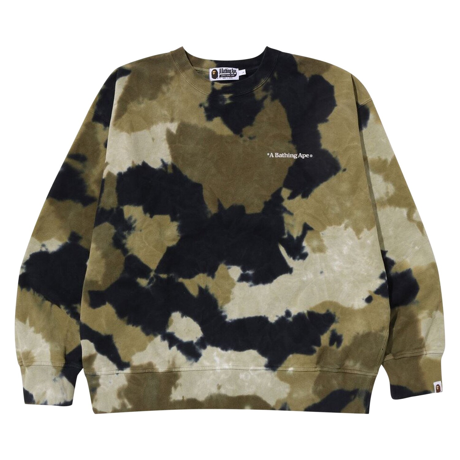 

BAPE Chusen Свободный крой с круглым вырезом, цвет Оливково-серый