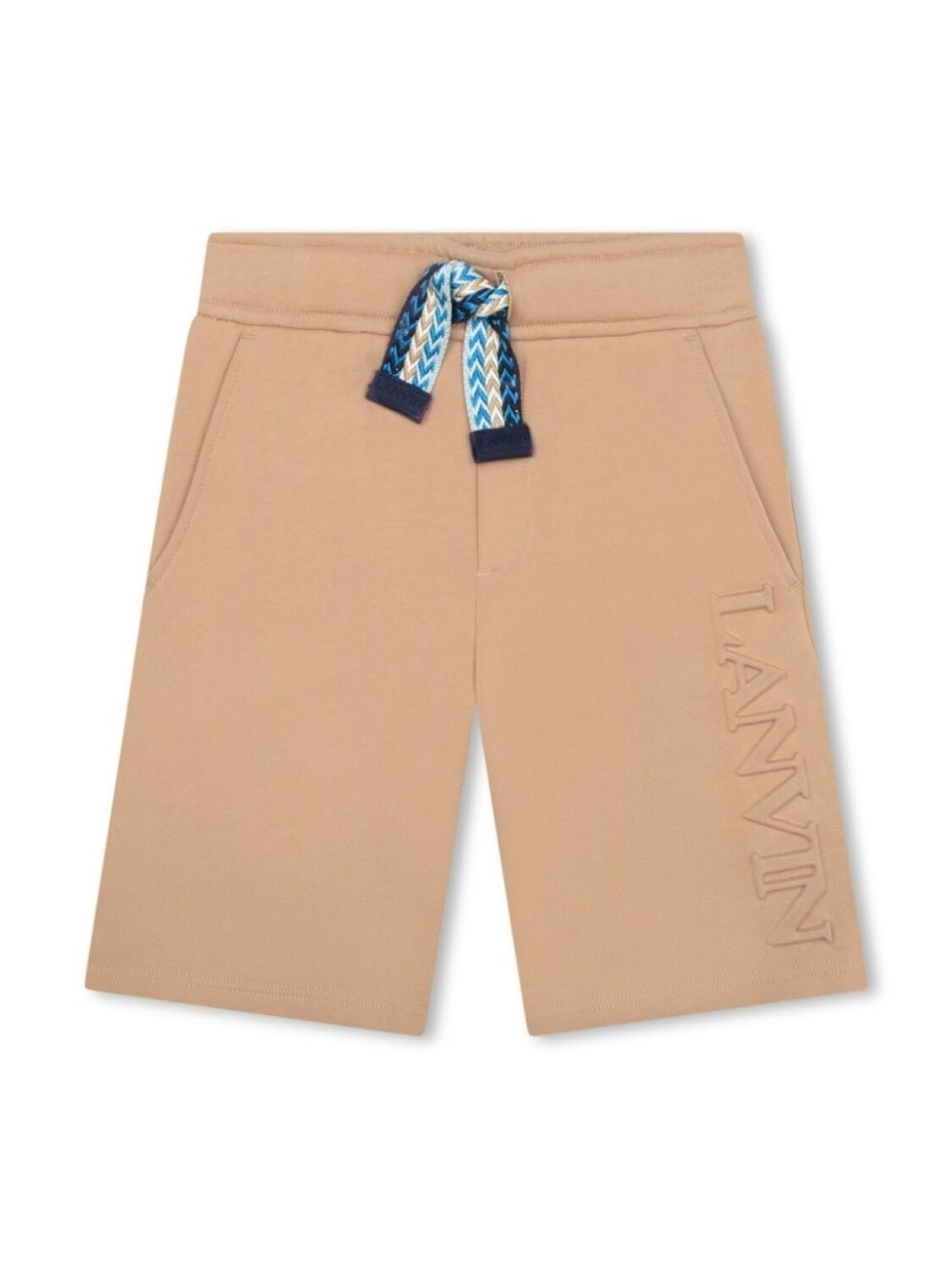 

Lanvin Enfant шорты с тисненым логотипом, нейтральный цвет