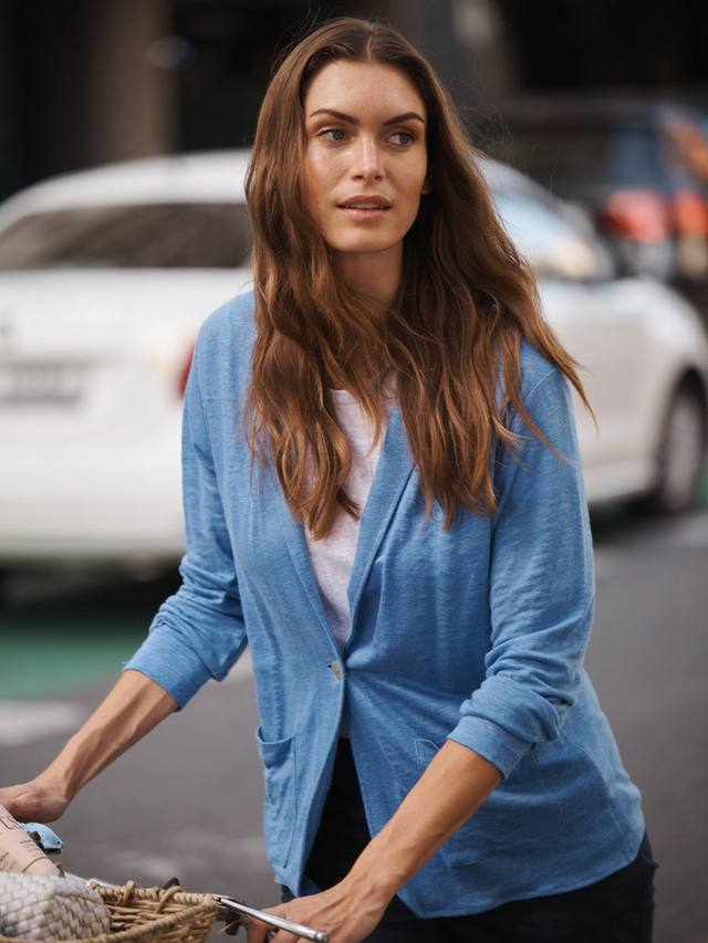 

Куртка из чистого льна penny NRBY, цвет Azure