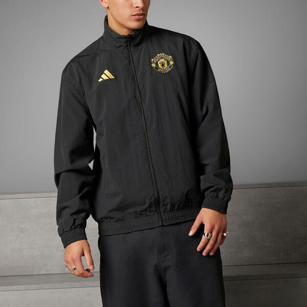Куртка manchester united stone roses anthem куртка asia sizing Adidas, черный — фото 3