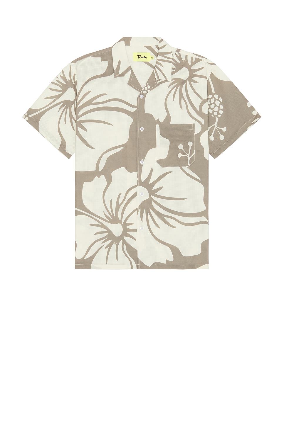 

Рубашка hibiscus для отдыха стретч на пуговицах Duvin Design, коричневый