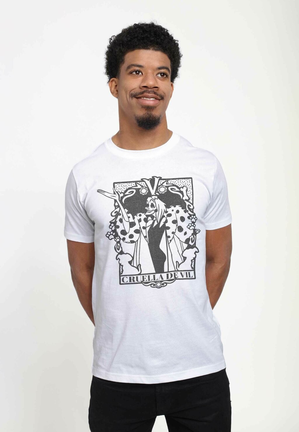 

Футболка с принтом 101 DALMATIANS CRUELLA TAROT UNISEX Disney, белый