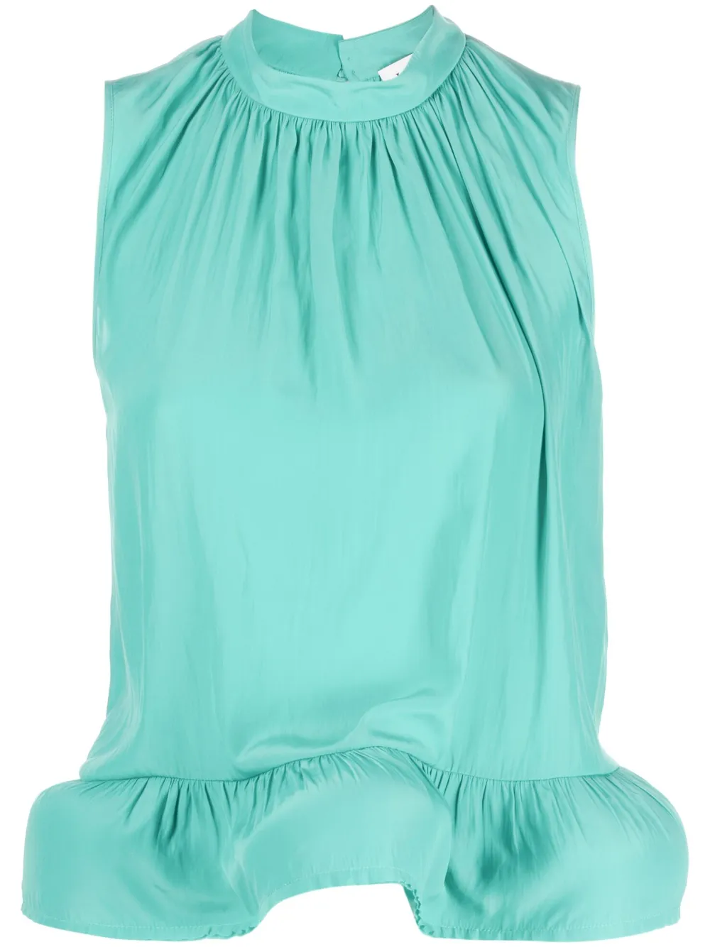 

Блузка с оборками Lanvin, зеленый