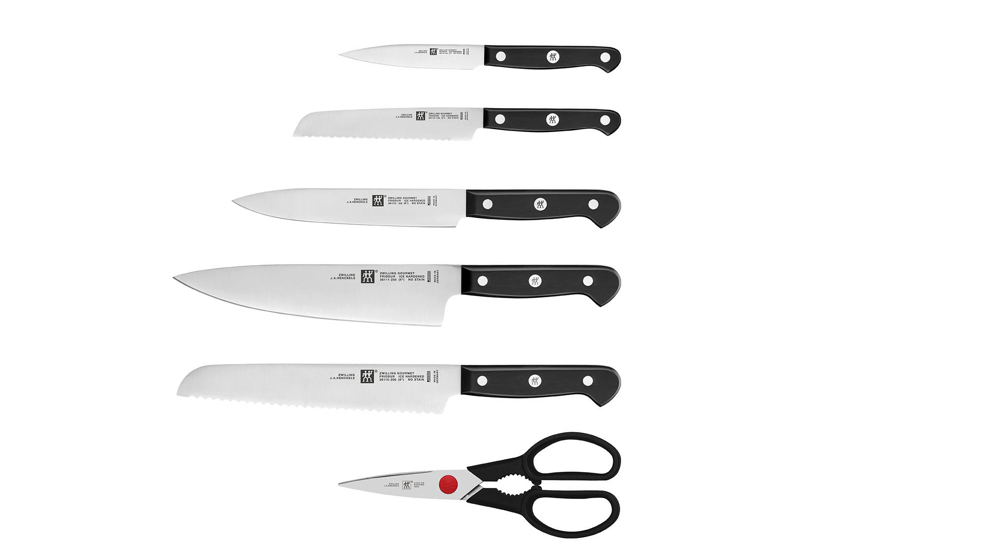 

Блок ножей gourmet 7 шт Zwilling, пепельный