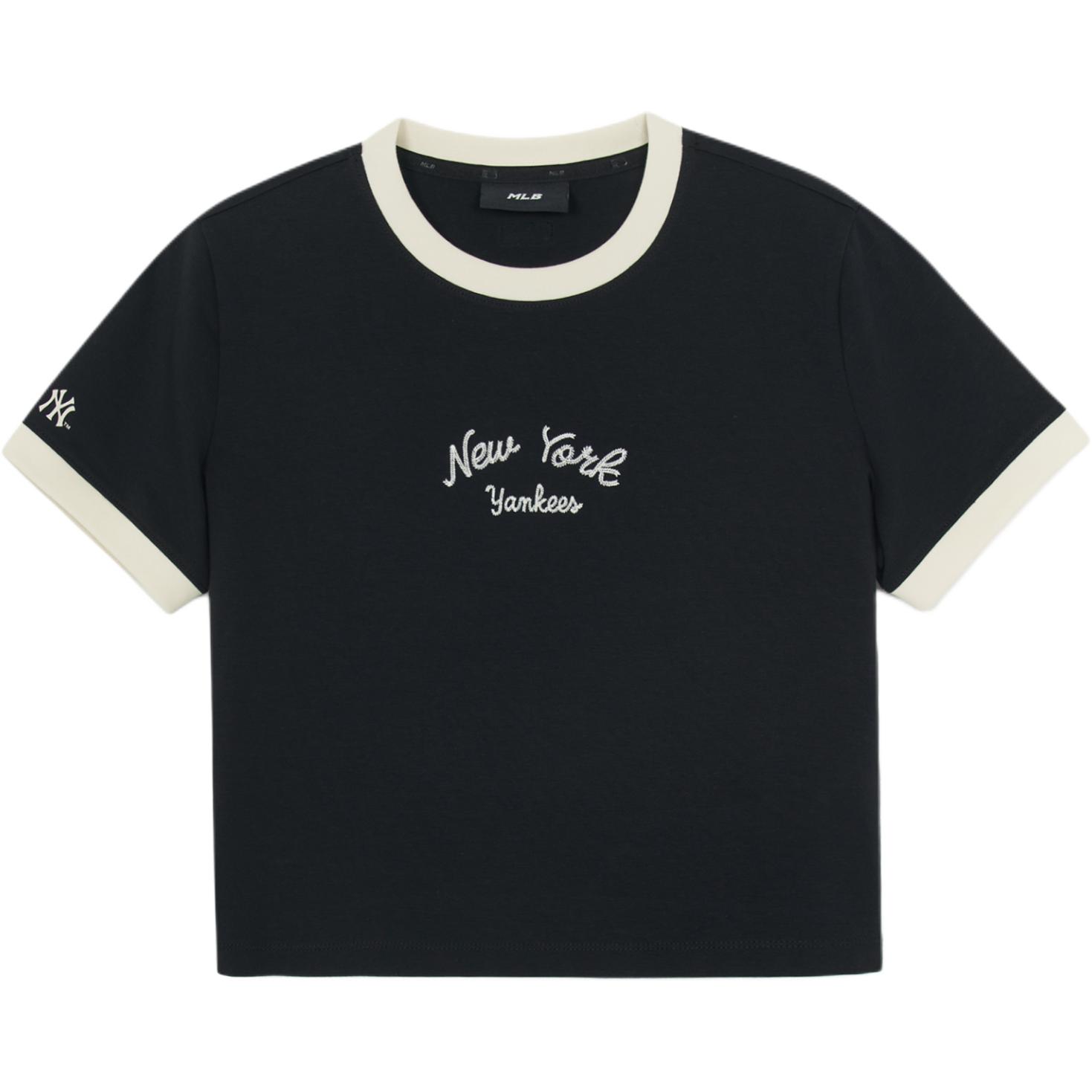 

MLB Футболка женская черная, Черный, MLB Футболка женская черная