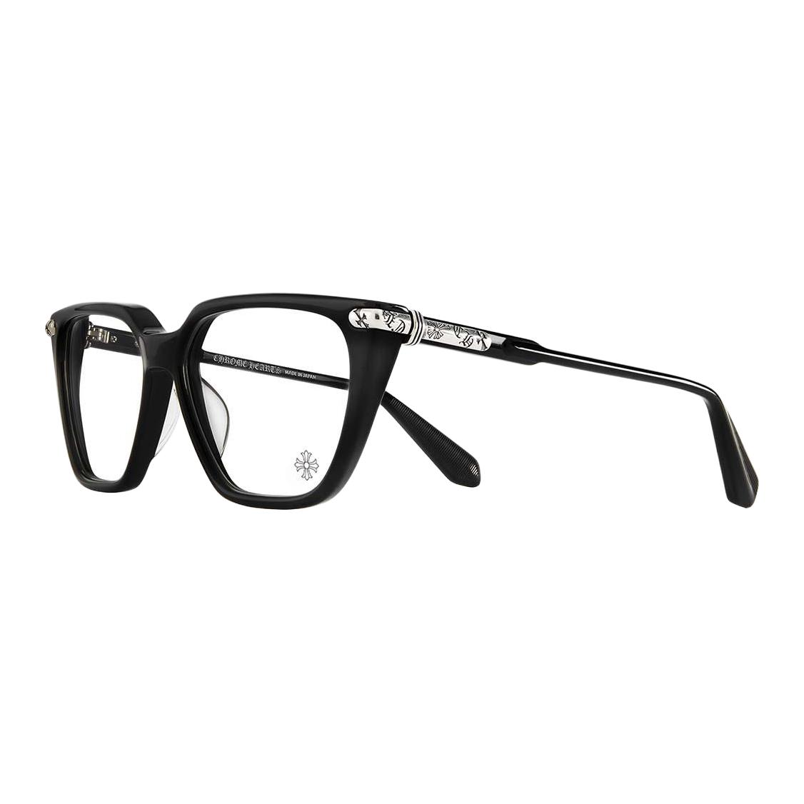 

Chrome Hearts Пластиковая оправа квадратной формы для очков унисекс черного цвета, Black