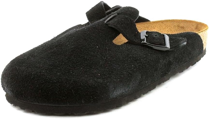 Унисекс сабо Birkenstock Boston с мягкой стелькой, черный — фото 2