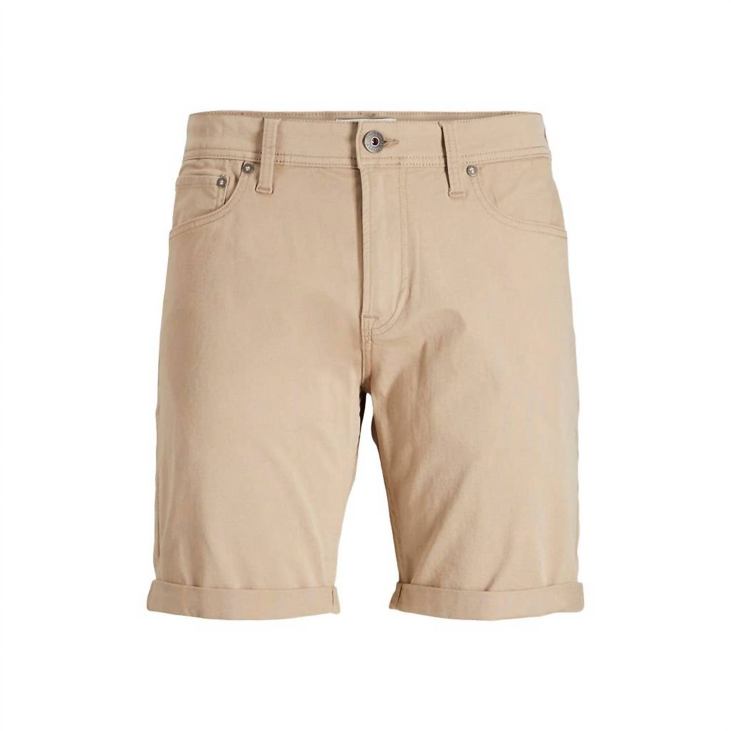 

Мужские облегающие шорты цвета хаки Jack & Jones