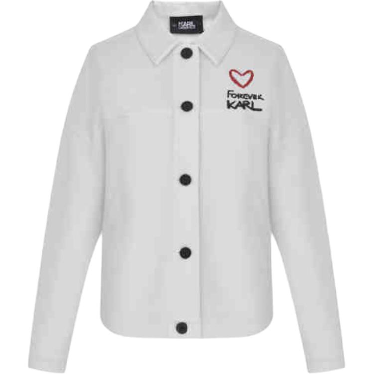 

KARL LAGERFELD / Karl Lagerfeld Jeans Куртка KARL LAGERFELD женская белая, White
