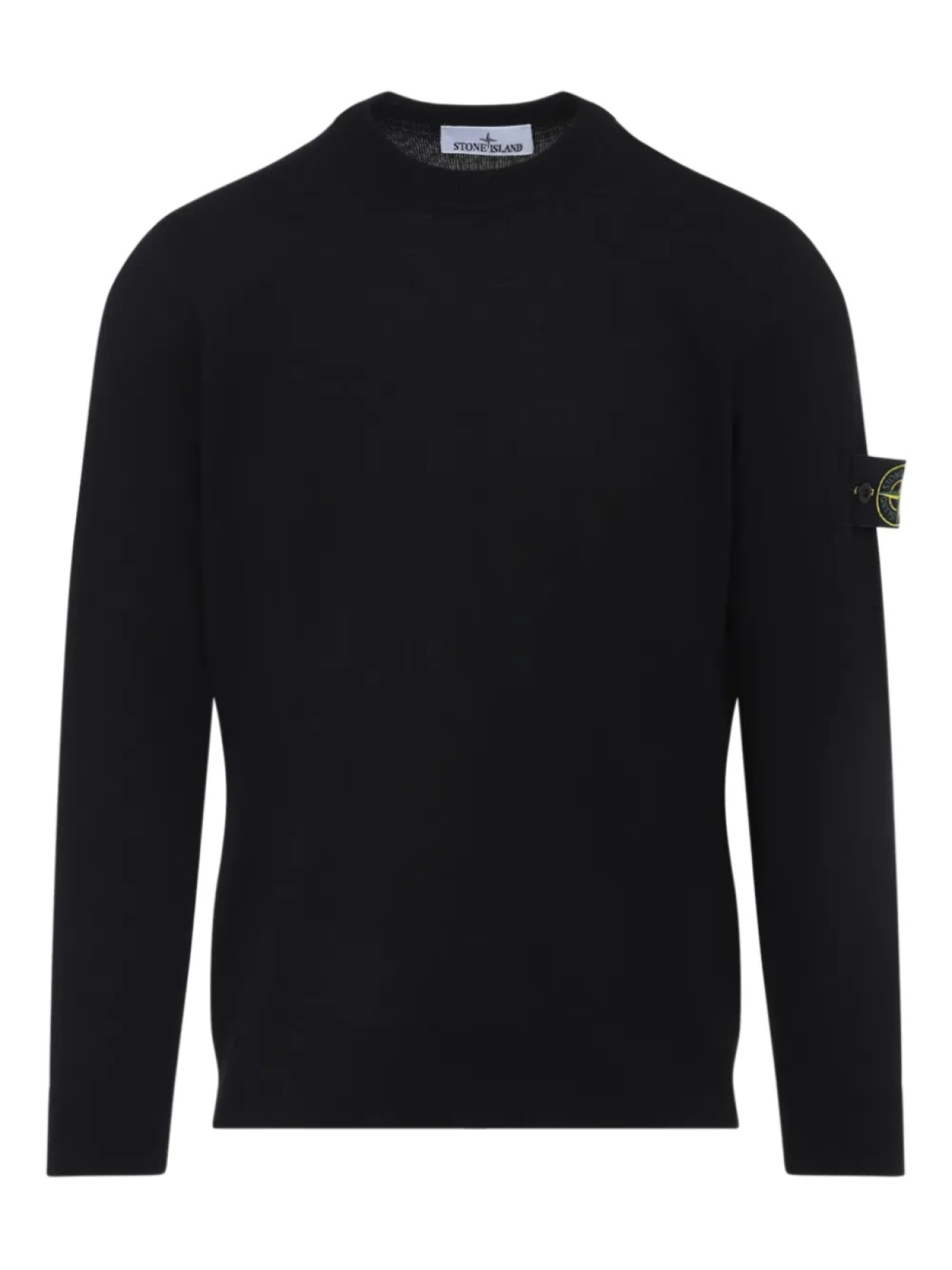 

Толстовка с круглым вырезом и нашивкой-логотипом Stone Island, черный