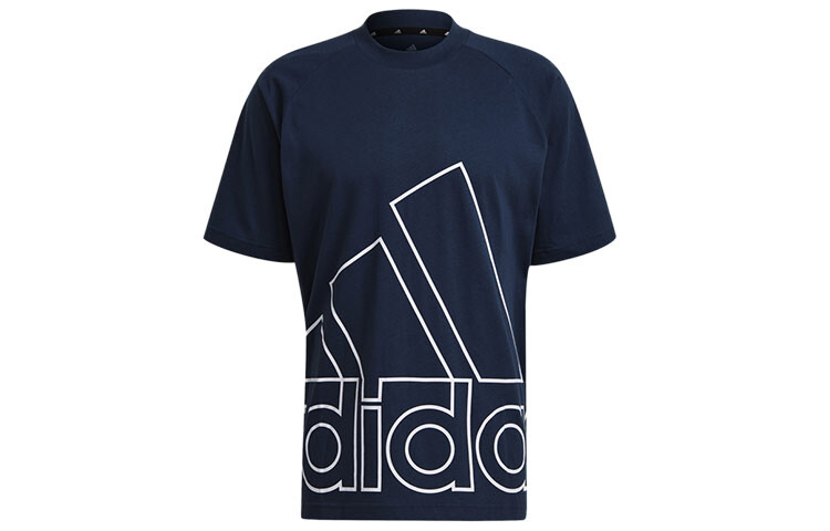 

Футболка мужская темно-синяя Adidas, темно-синий