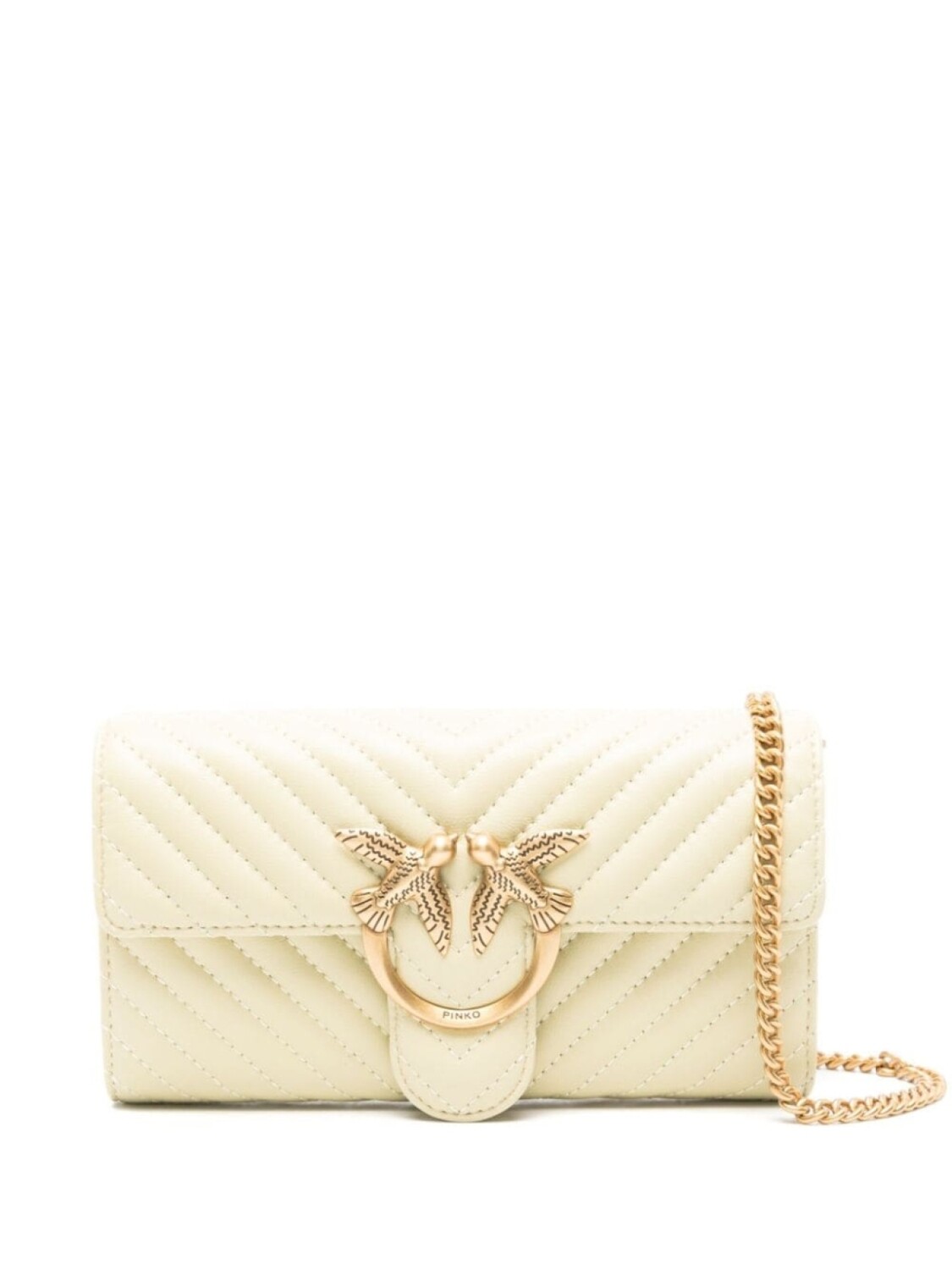 

PINKO кошелек Love Bag One на цепочке, желтый