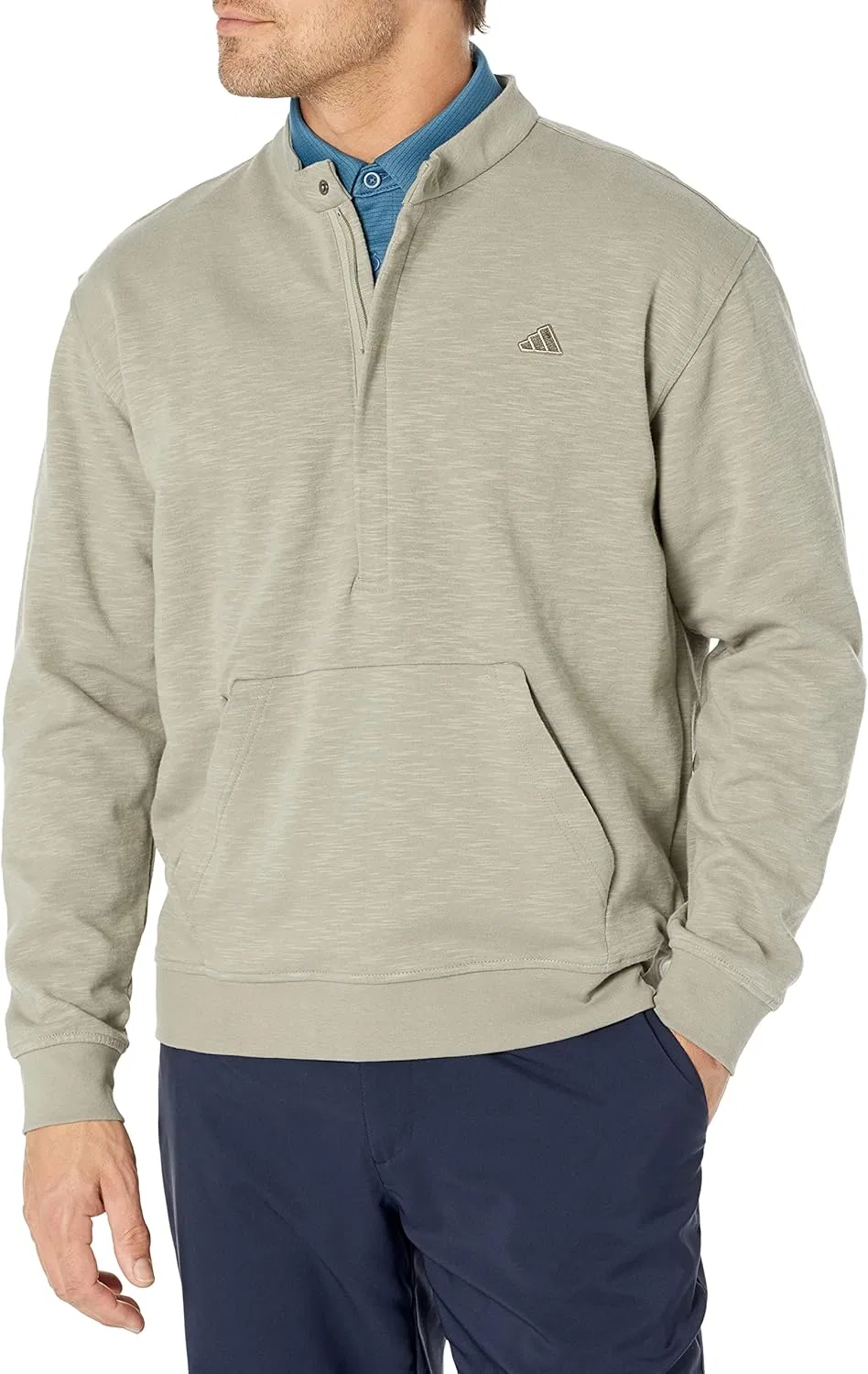 Толстовка Adidas Men's Go-to Quarter Zip Golf, серебряный