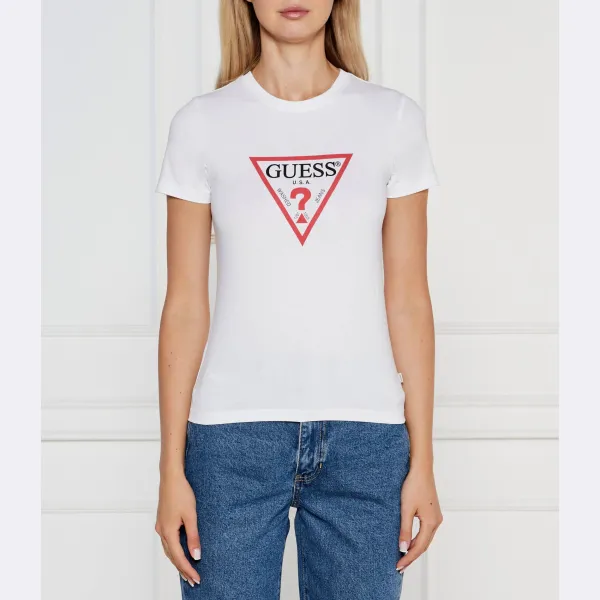 

Легендарная футболка узкого кроя Guess, белый