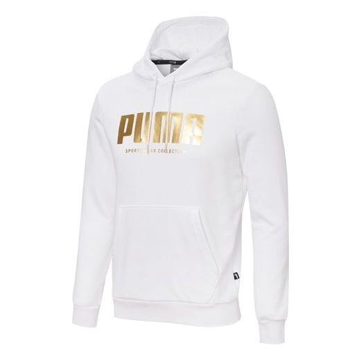 

Толстовка holiday bronzing printing sports pullover white Puma, белый