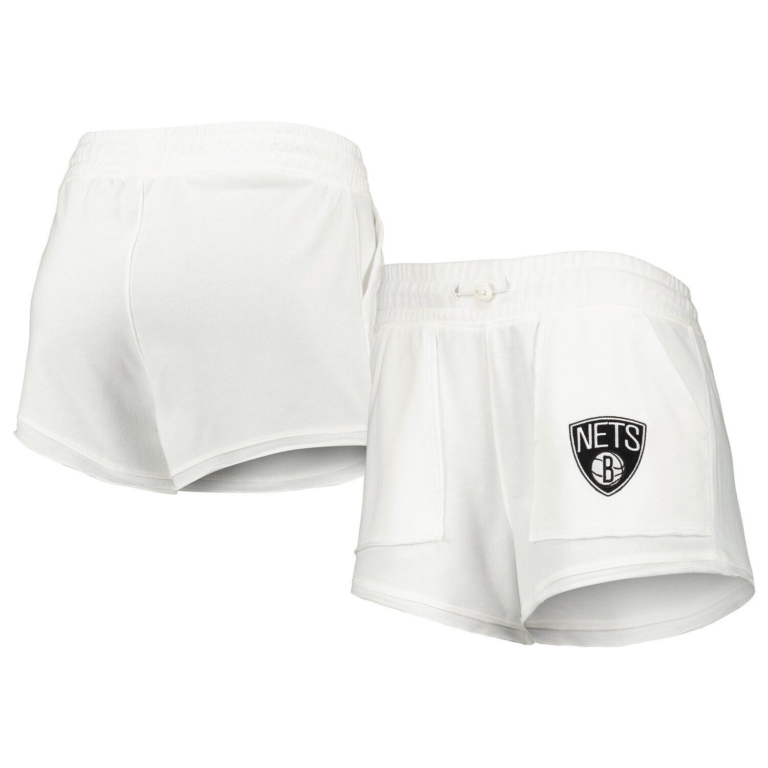 

Женские спортивные белые шорты Brooklyn Nets Sunray от Concepts