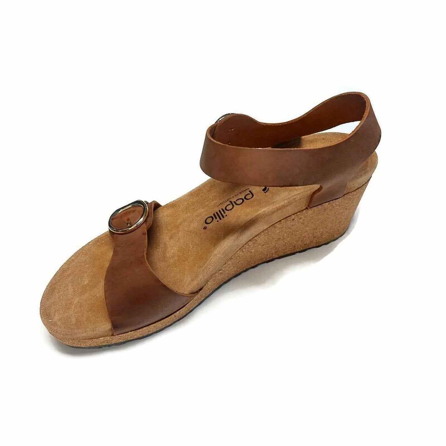 Женские сандалии Papillo Soley с кольцевой пряжкой в цвете коньяк Birkenstock, Cognac — фото 2