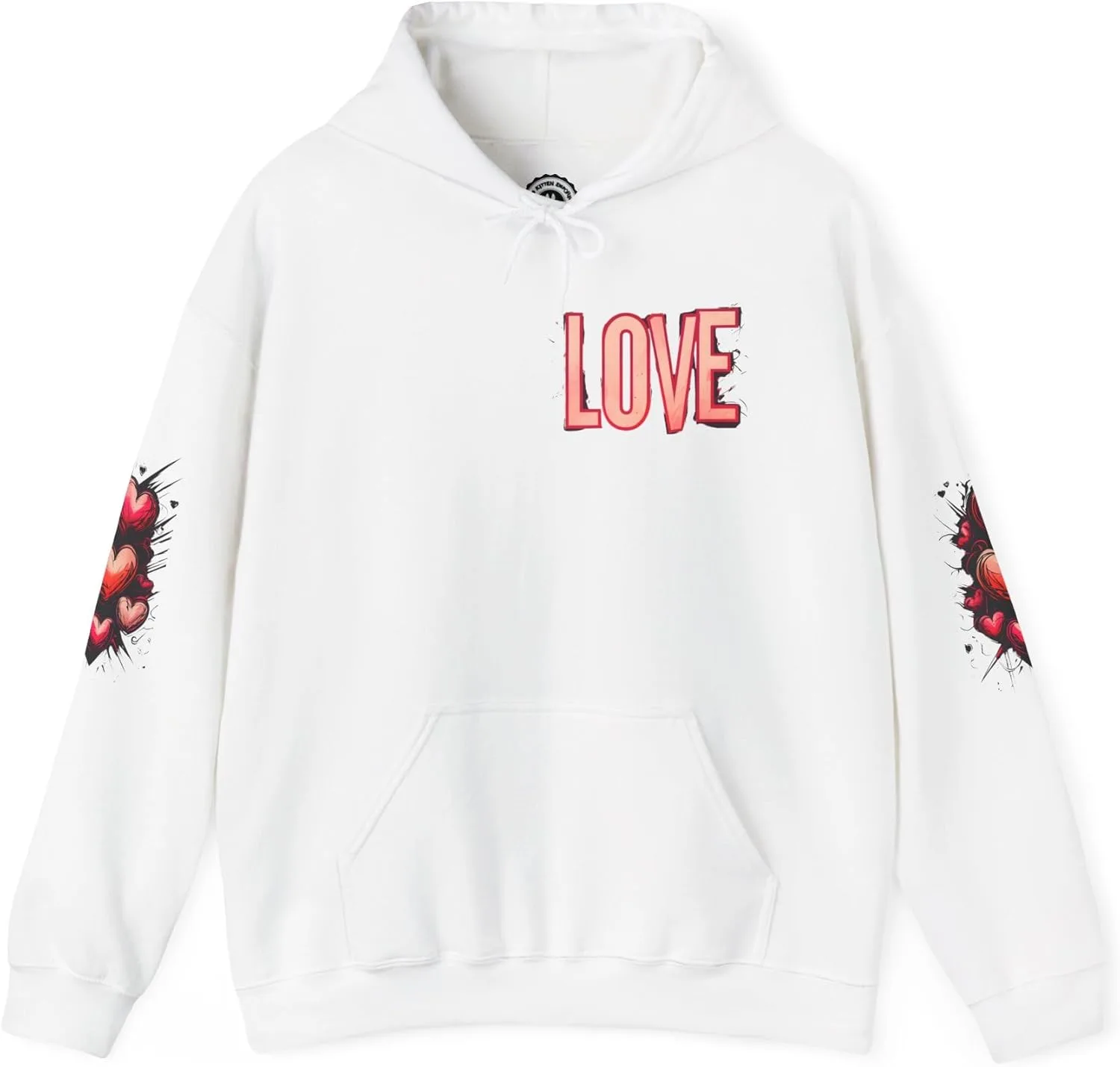 

Уличный худи Love and Graffiti Heart Art Design, унисекс