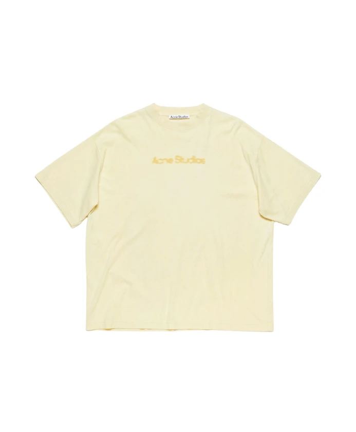 

Футболка с размытым логотипом Acne Studios, желтый