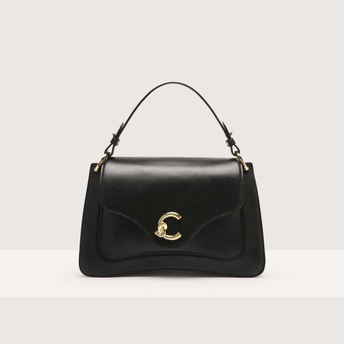 

Сумка top-handle Coccinelle C-Me Calf Cocker medium, цвет Noir