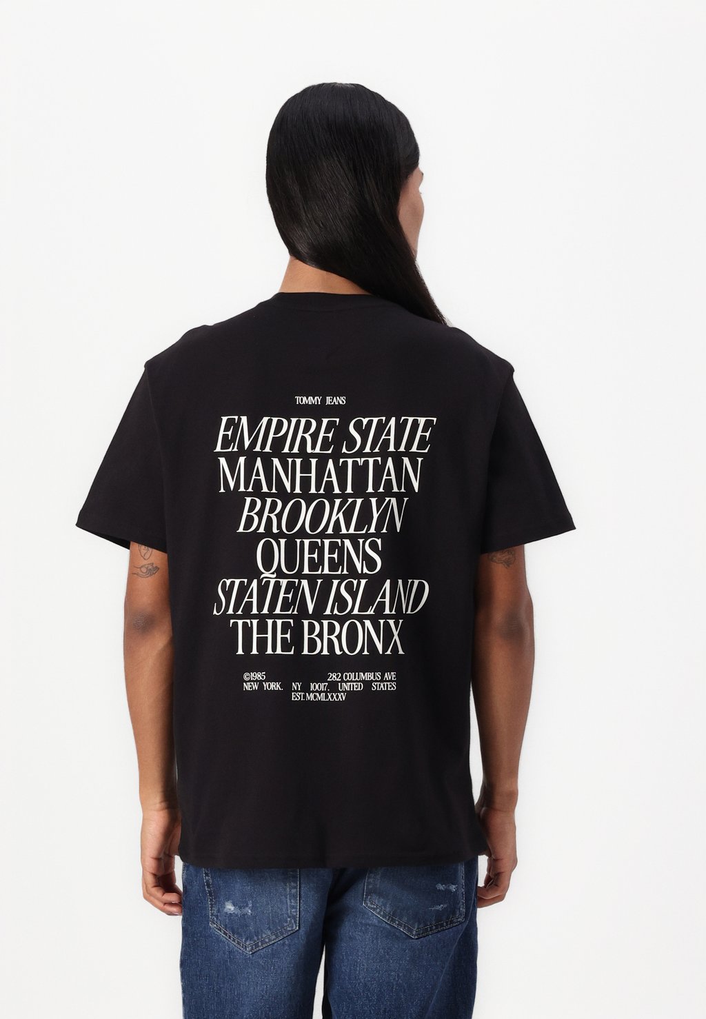 

Футболка с принтом BOROUGHS TEE Tommy Jeans, черный