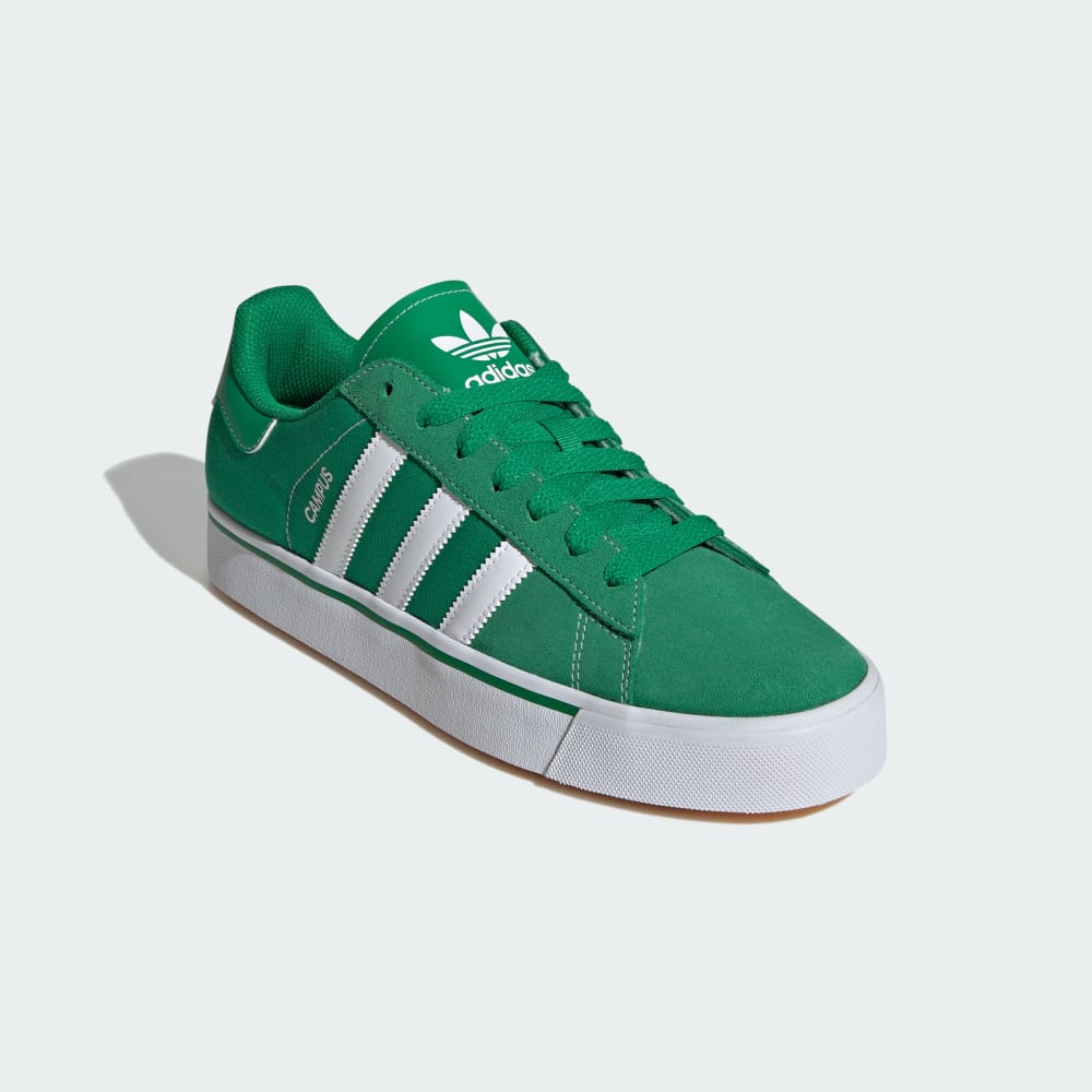 Кроссовки Adidas Campus Vulc Shoes, цвет Green/Cloud White/Green — фото 4