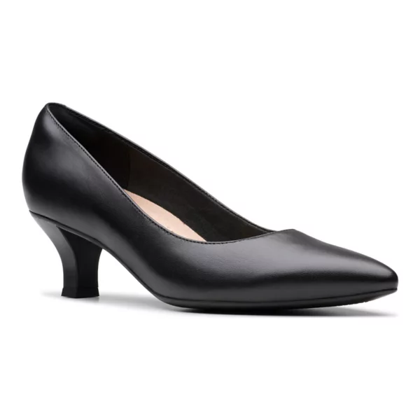 Женские кожаные лодочки Kepley vine Clarks, черный