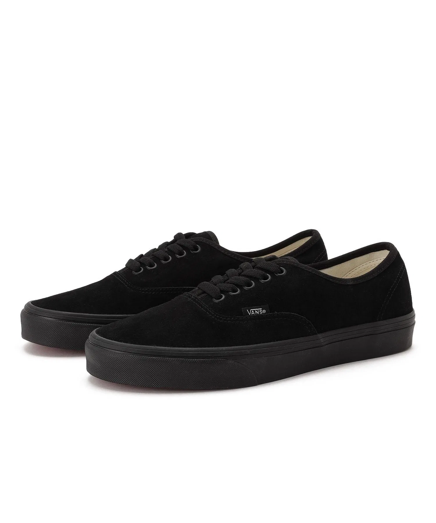 Унисекс кроссовки VANS AUTHENTIC из замши чёрные — фото 3