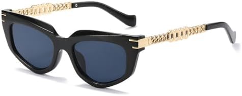 

Солнцезащитные очки Polygon 2027 для женщин, градиентные, с защитой от УФ-излучения UV400; солнцезащитные очки для мужчин с металлическими цепочками на дужках MTZJH, 1