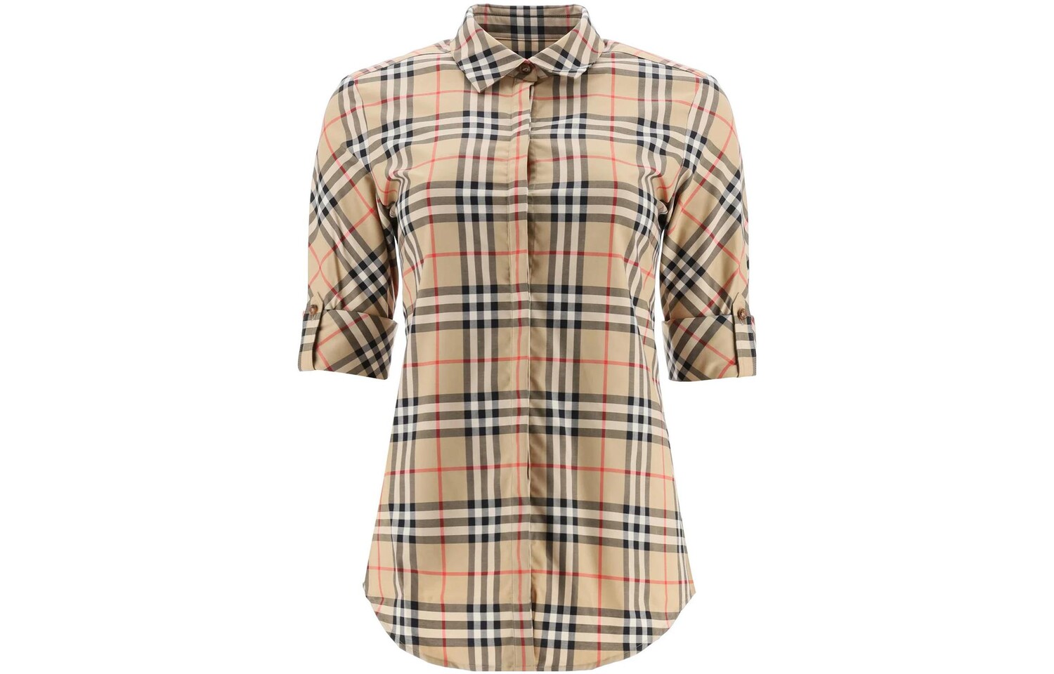 

Рубашка-поло женская Burberry с короткими рукавами, коричневый
