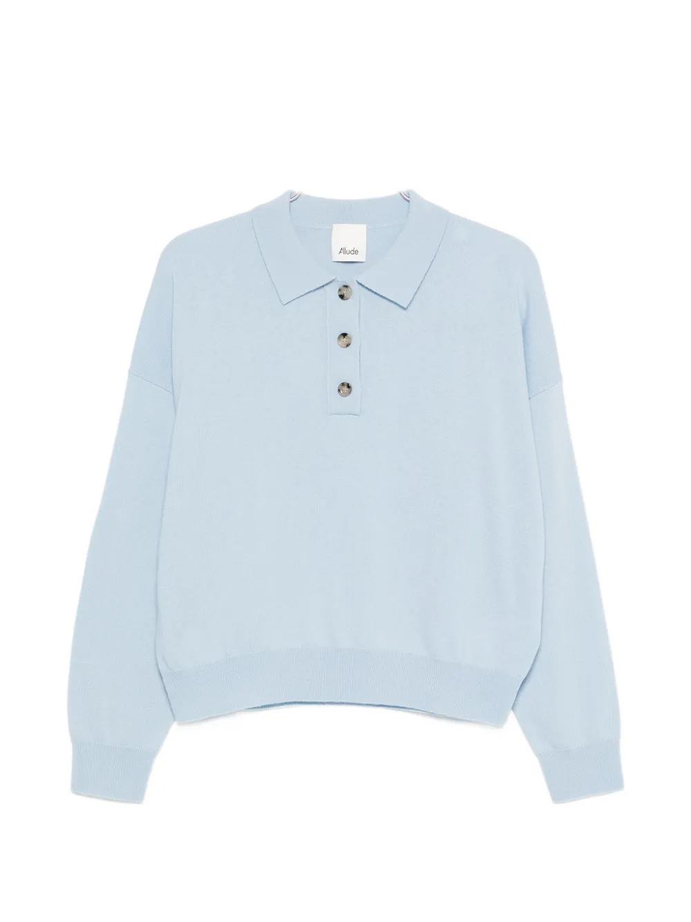 

Поло с воротником на пуговицах Allude, синий