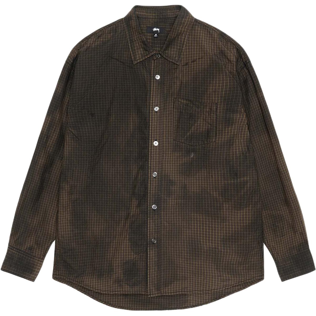

Классическая рубашка с длинным рукавом Sprayed Stussy, черная
