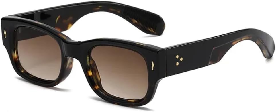 

Солнцезащитные очки с защитой UV400 | Маленькая оправа, градиентная расцветка | для женщин и мужчин, для занятий спортом на открытом воздухе и вождения DSVIGF, Leopard