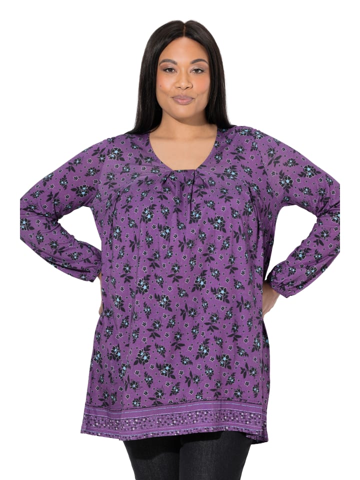 

Ulla Popken Футболка баклажанового цвета, Фиолетовый, Ulla Popken Футболка баклажанового цвета