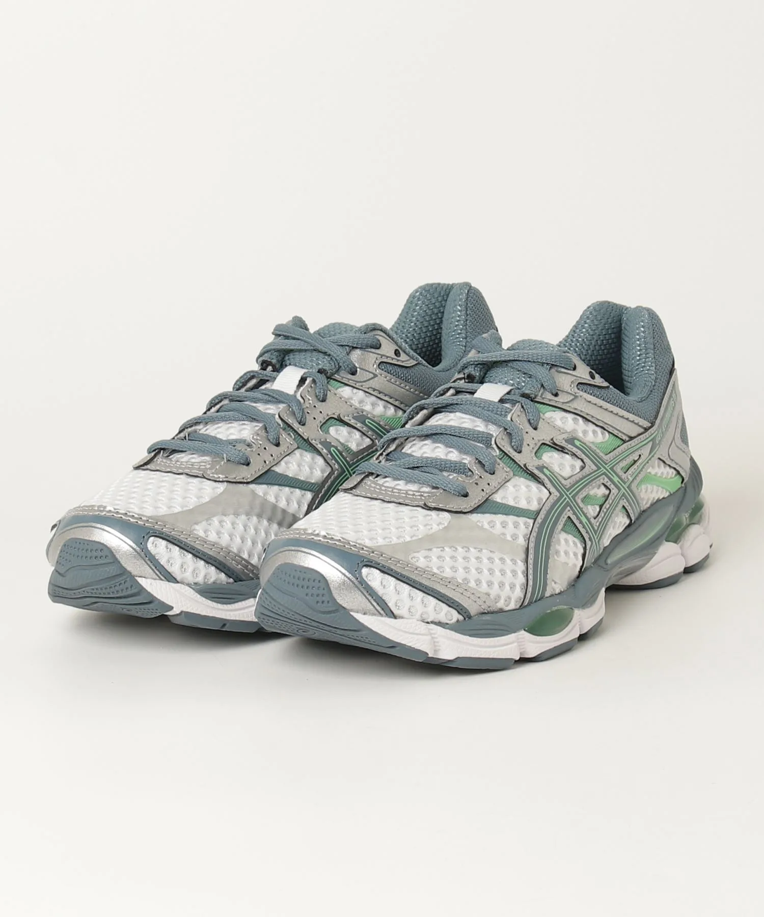 Унисекс кроссовки для бега ASICS GEL-CUMULUS 16 бело-зелёные — фото 3