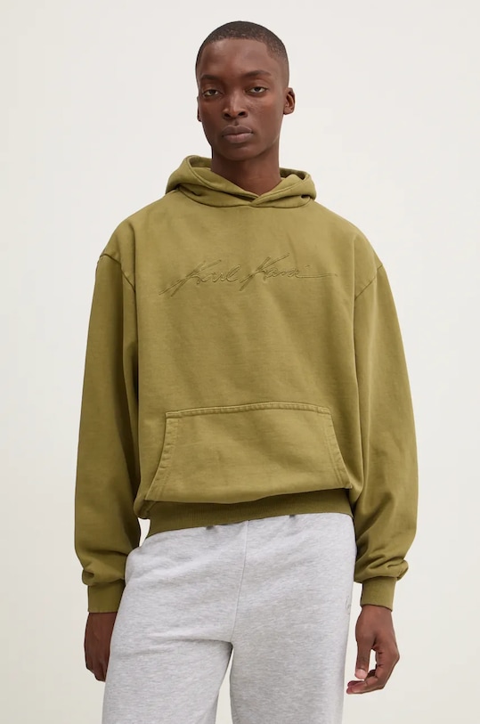 

Хлопковая толстовка Karl Kani, зеленый