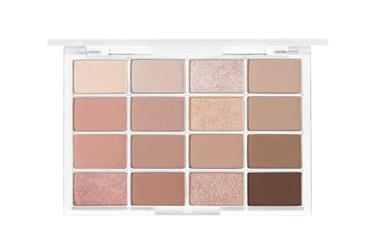Палетка теней для век WAKEMAKE Soft Blurring Eye Palette, #02, 14 г — фото 3