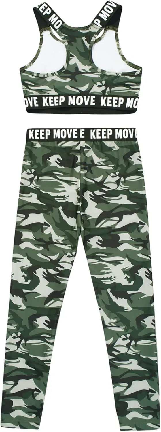 Детский спортивный костюм 2 предмета Sxiwei, Camouflage Green — фото 4