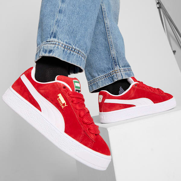 Кроссовки для больших детей Suede Xl Puma, красный — фото 2