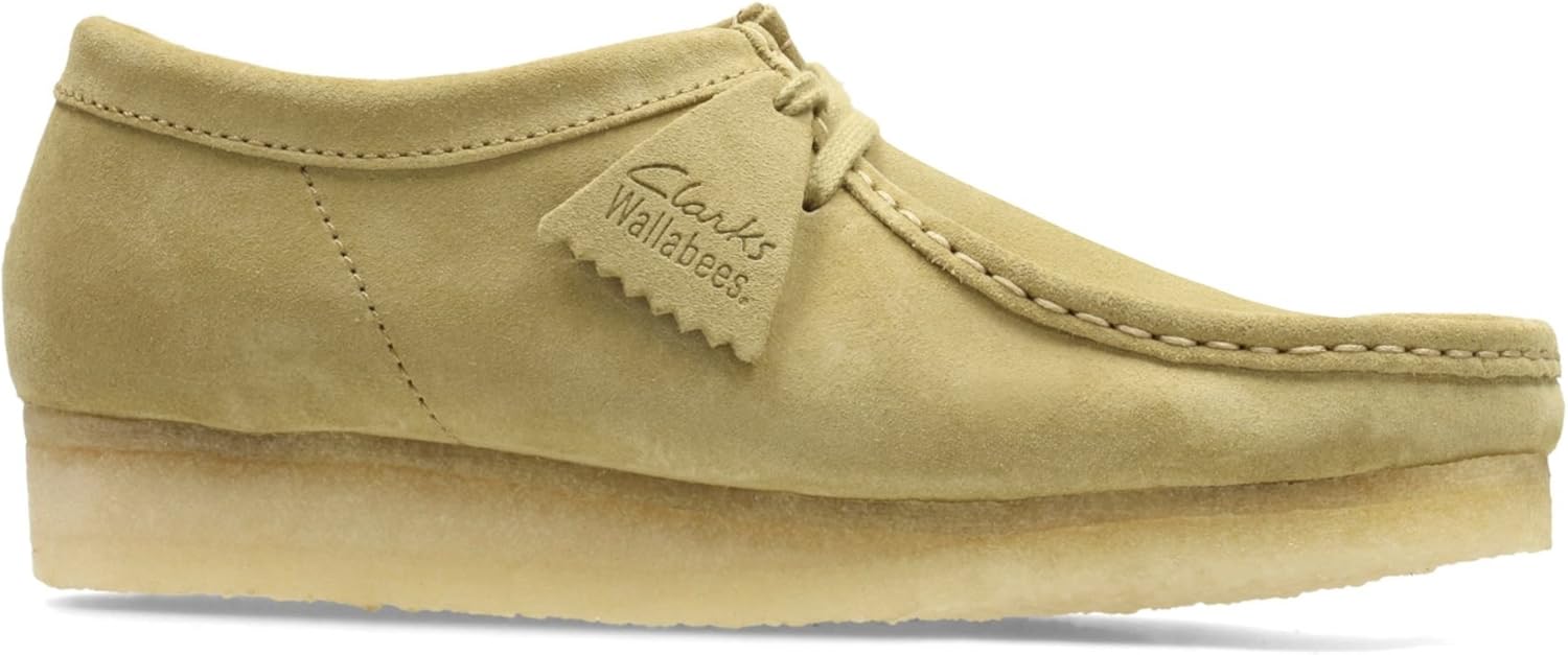 Мужские кроссовки Clarks Originals Wallabee из кленовой замши (бежевый) — фото 2
